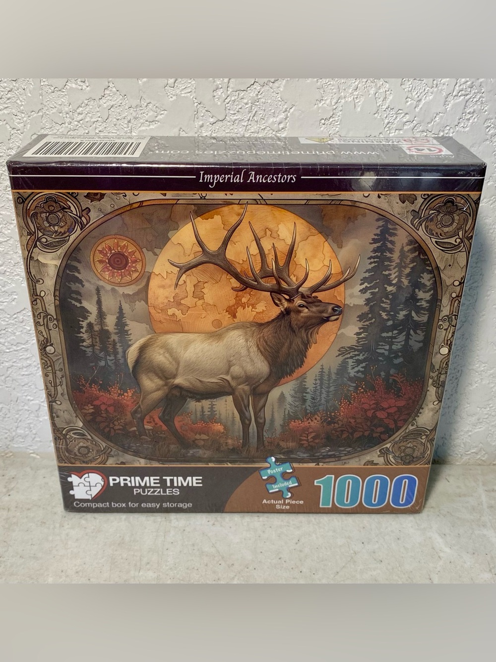 Bull Elk Forest Puzzle 1000 Piece Jigsaw Autumn Sunset Rocky Mountain Big Game
